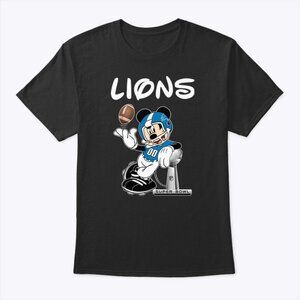 Mickey Detroit Lions Taking Super Bowl Shirt NFL Football Fan Gift Tee 26